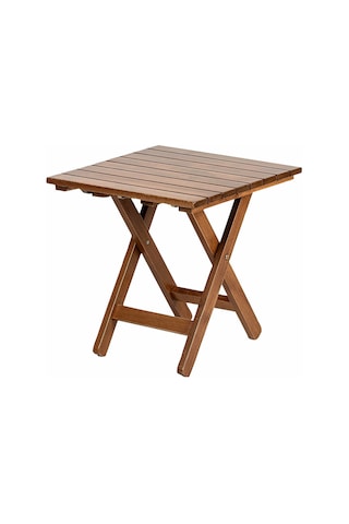 Atina 50X50 Katlanır Ahşap Bahçe Balkon Sehpası