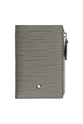 Mont Blanc Montblanc 4810 Mini Dikey 6 Kartlık Cüzdan 199346 Gri