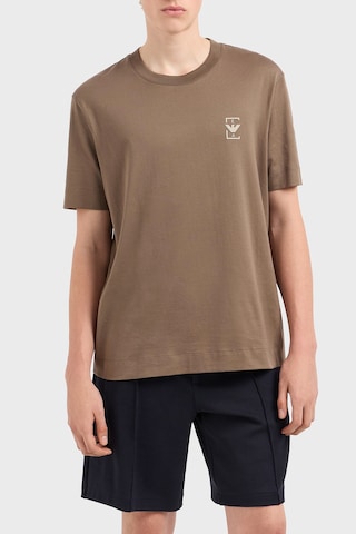 Emporio Armani Erkek T Shirt Em001068 Af12926 U6195 Kahve Kahve