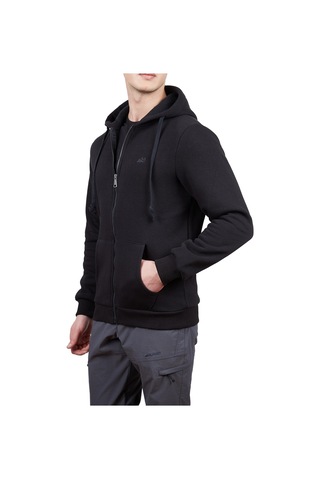 Alpinist Covert Tam Fermuarlı Erkek Sweatshirt Siyah