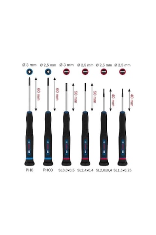 Bosch Tornavida Seti 6 Parça