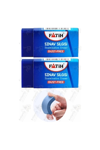 Sınav Silgisi Mavi Silgi Orta Boy 2 Adet Fatih Yumuşak Sınav Silgisi Ufalanmayan Okul Büro Yerli Üretim