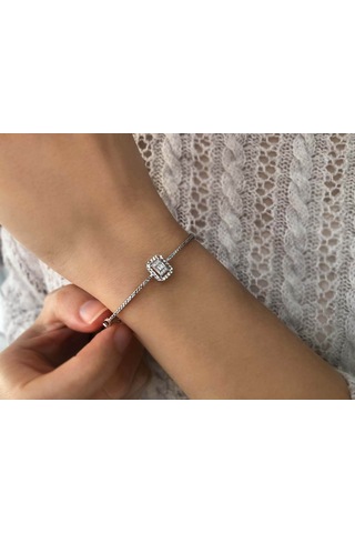 Sirius 0,50 Karat Efektli Baget Pırlanta Bileklik 0847B0001