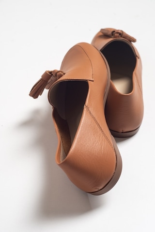 F04 Taba Cilt Hakiki Deri Ayakkabı Taba