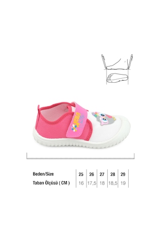 Gezer Yazlık Kız Çocuk Pvc Taban Cırt Cırtlı Ayarlanabilir Keten Günlük Ayakkabı Ga2ypm.03406.00.t03.0a Fuşya