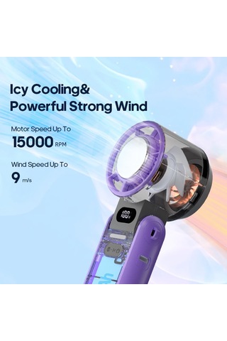 Liangmei Açık Katlanabilir Taşınabilir El Fanı Mini Soğutma Şarj