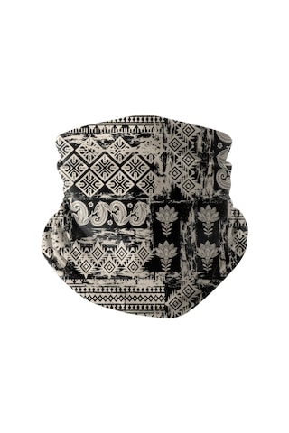 Bobrear Siyah Etnik Patchwork Desenli Çok Amaçlı Buff Bandana Boyunluk Çok Renkli