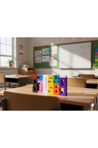 Montessori Sayı Blokları Okul Öncesi Eğitici Matematik Oyuncağı, Stem, Motor Ve Zeka Gelişim