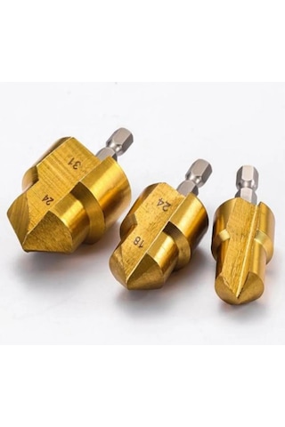 Merttools 3 Parça Havşa Matkap Uç Boru Genişletme Raybalama Uç 20-25-32