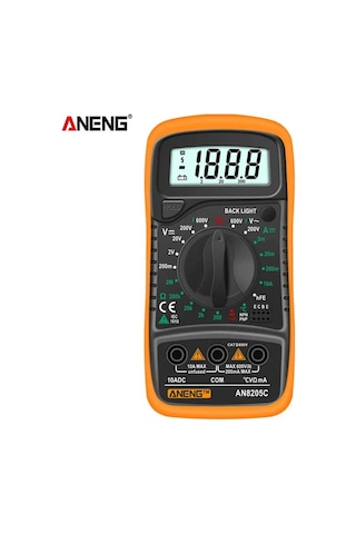 Aneng An8205c Dijital Multimetre Sarı