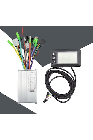 Suntek Lcd Ekran Paneli 36v 60v Ile Elektrikli Bisiklet Beyaz