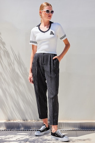 Bigdart 4320 Polo Yaka Basic Triko Bluz - Beyaz 001