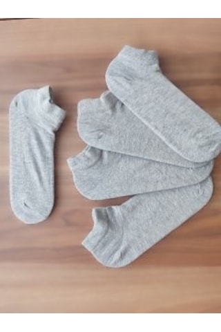 Omelf 5 Li Gri Sneaker Çorap