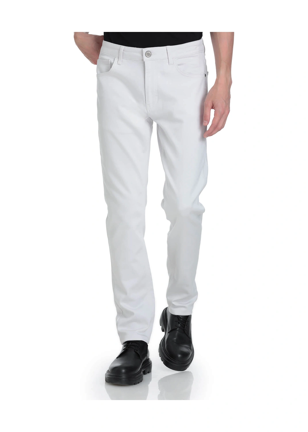 Hatemoğlu Taş Slim Fit 5 Cep Pamuklu Kanvas Pantolon Taş