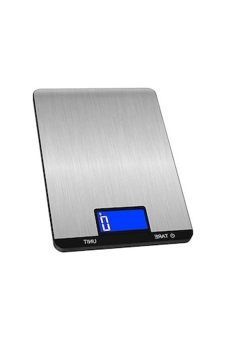 Novahub Yüksek Hassasiyetli Mutfak Terazisi - 7 Birim, Lcd Ekran, Tare Fonksiyonlu Siyah