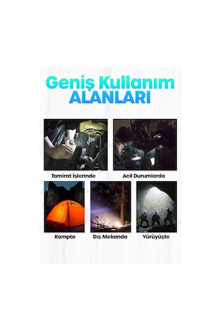 3 Modlu Pilli Kafa Lambası Kampçı Tamirci Balıkçı Outdoor Kafa Feneri Işığı 2068 Çok Renkli
