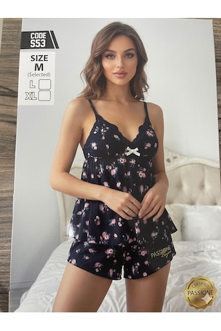 Miressa Pamuklu Pijama Takımı Siyah