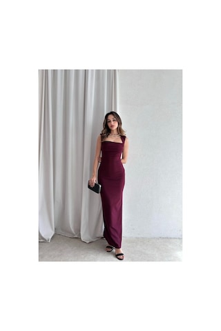 Candybia Kadın Maxi Elbise - Bordo B.bordo B.bordo