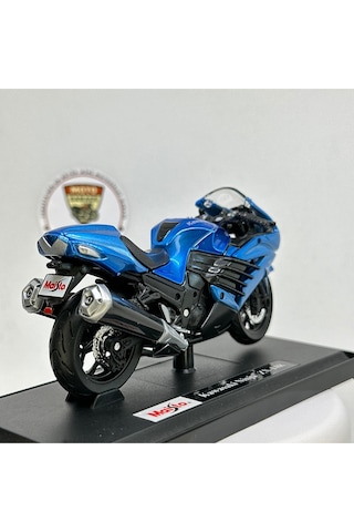 Kawasaki Ninja Zx-14r 1:18 Diecast Metal Model Motosiklet Maisto Mavi