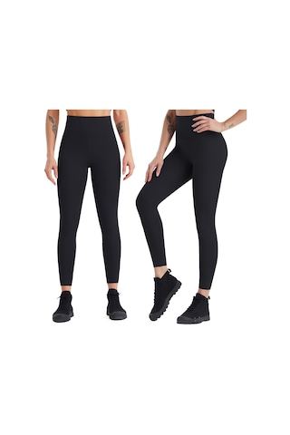 Kadın Temel Katman Yoga Tayt Pantolon Yüksek Bel Kalça Kaldırma Tayt Koşu Egzersiz Eğitimi Spor Salonu Fitness Spor Pantolonları Çabuk Kuruyan Sarı