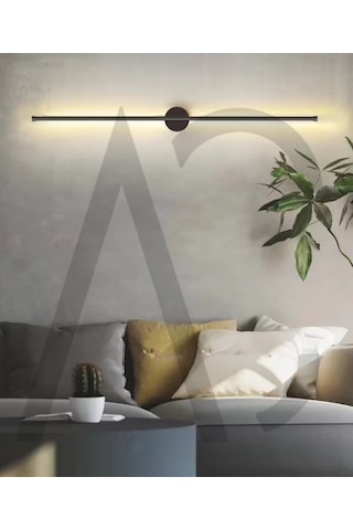 12w 80 Cm Siyah Dikey Aplik - Gün Işığı 4200k Siyah