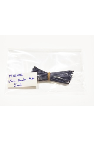 1,5mm Isı İle Daralan Siyah Makaron 5 Metre, Daralma Oranı 2/1, Çalışma -55/+125 Derece