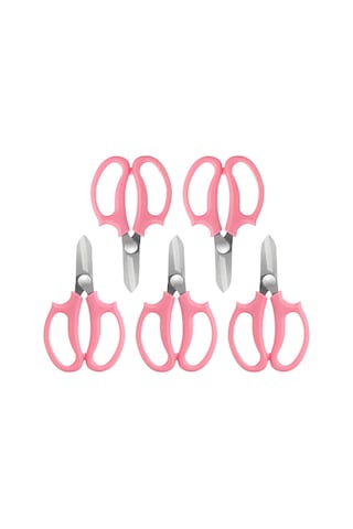 Qingmipy 5 Parça Paslanmaz Çelik Bahçe Makası, Rahat Tutma Sapı İle Bitki Budama Ve Çiçek Kesme Makası, Her Amaçlı Bahçe Aleti