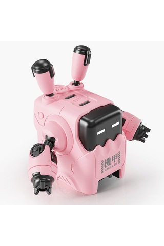 Gravastar Delta35 Robot Figürlü 35w Hızlı Şarj Adaptörü Ve Şarj Standı, Pembe