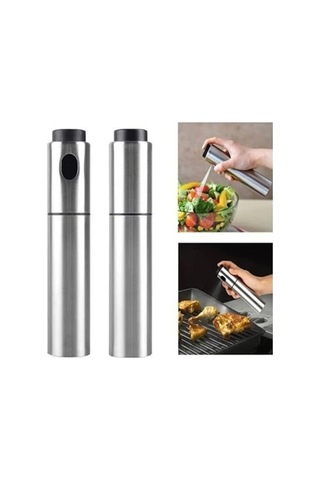 Paslanmaz Çelik Gövdeli Spray Yağlık Sku: Smg8690010584465 Açık Gri