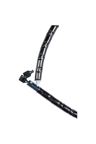 Vinil Kaplı Çelik Kablolu Esnek Motosiklet Kilidi - 22 Mm - 150 Cm.