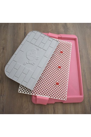 Homyl Pet Çöp Tepsisi Köpekler Lazımlık Tuvalet Pembe