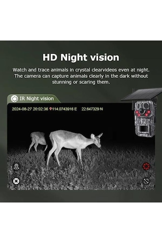 Avenır 3mp Solar Av-s443h Gps Black Lıght 4g Fotokapan