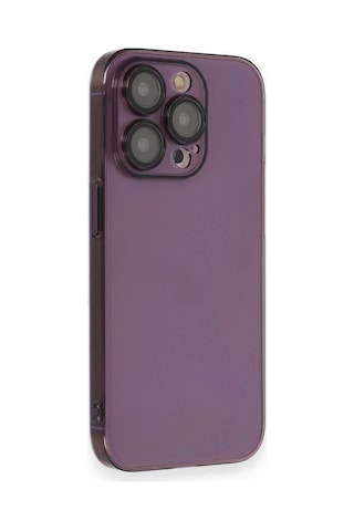 Newface - 239 - iPhone Uyumlu 14 Pro Kılıf Armada Lensli Kapak - - Csmo-tex - Derin Mor