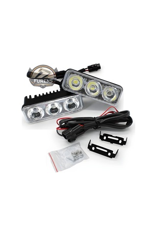 Gündüz Ledi 2 X 3 Motosiklet Otomobil Atv Üniversal Sis Farı