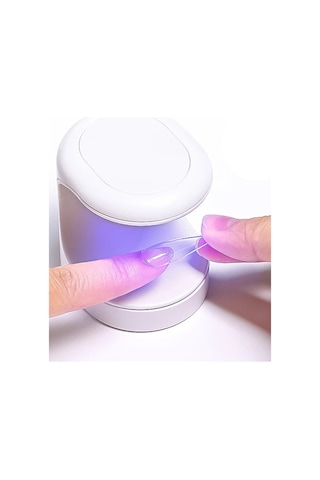 Thentech Tırnak Kurutucu Lamba Uv+led Jel Yapıştırma Şarjlı Taşınabilir Seyahat Tipi Protez Tırnak Kurutucu Diğer