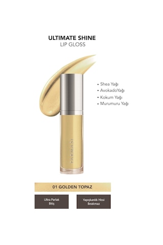 Farmasi Ultimate Shine Dudak Parlatıcısı 01 Golden Topaz