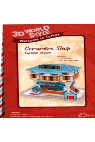 Cubicfun 3d Puzzle 25 Parça Türk Seramik Mağazası W3111h
