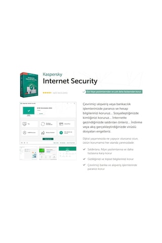Kaspersky Internet Security Virüs Programı 2022 4 Kullanıcı 1 Yıl
