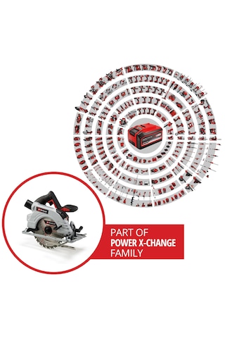 Einhell TE-CS 18/190 Li BL - Solo, Kömürsüz Akülü Daire Testere  (Akü ve şarj cihazı dahil değildir) - 4331210
