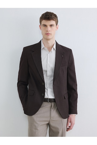 Lcw Busıness Kahverengi Slim Fit Erkek Blazer Ceket