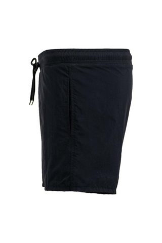 Siyah Su İtici Özellikli Naylon Kumaş Düz Renk Basic Erkek Plaj Deniz Şort Mayo - 540-siyah 001