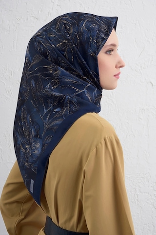 Armine Nostalji Serisi Sura İpek Eşarp 9409ds 81-lacivert