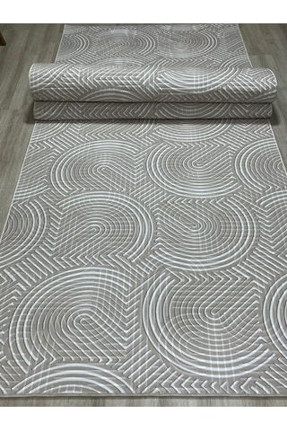 Arbese Vizon Kaymaz Tabanlı Kesme Yolluk Kabartmalı Koridor Mutfak Salon Halısı