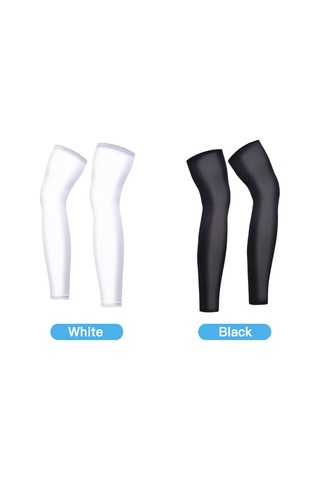 Youmex Beyaz M Beden Outdoor Spor Kalf Kollukları - Islak İpucu Ve Kaymaz Koruyucu, Nylon + Buz Ipi Malzeme İle Bisiklet, Basketbol, Koşu İçin Beyaz