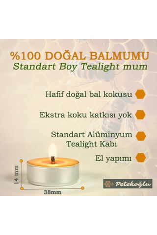 25 Adet Standart Tealight Mumları, 4+ Saat Yanma Süresi, Kaliteli Fitil, Türk Malı, Küçük Ve Şık Mini Mumlar, D Çok Renkli