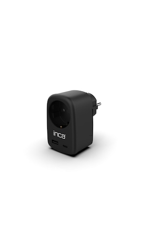 Inca Ipw-42sy 1port 12w Usb+type-c Akım Korumalı Duvar Priz Siy