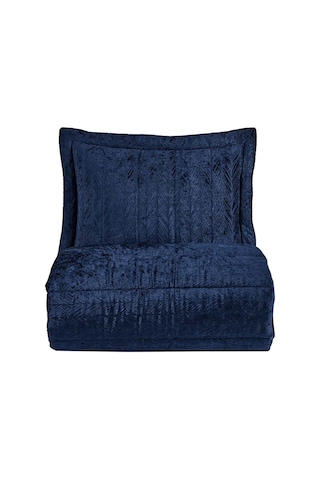 Elart Velvet Kadife Comfort Set Modern Uyku Seti Tek Kişilik Lacivert 2 Parça