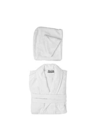 Soley Mayda Ekstra Yumuşak %100 Pamuklu Saç Bonesi & Kadın Bornoz Seti HV.MINERVA.02