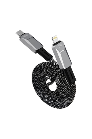 Wiwu Wi-c077 Cyberlink Serisi Type-c To Lightning Hızlı Şarj Özellikli Şarj Kablosu 27w 1m Gümüş Gümüş