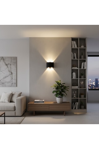 Kendal Kda730 Jupiter Led Aplikler 2 4w 480 Lümen Güçlü 2 4w - Gün Işığı Siyah